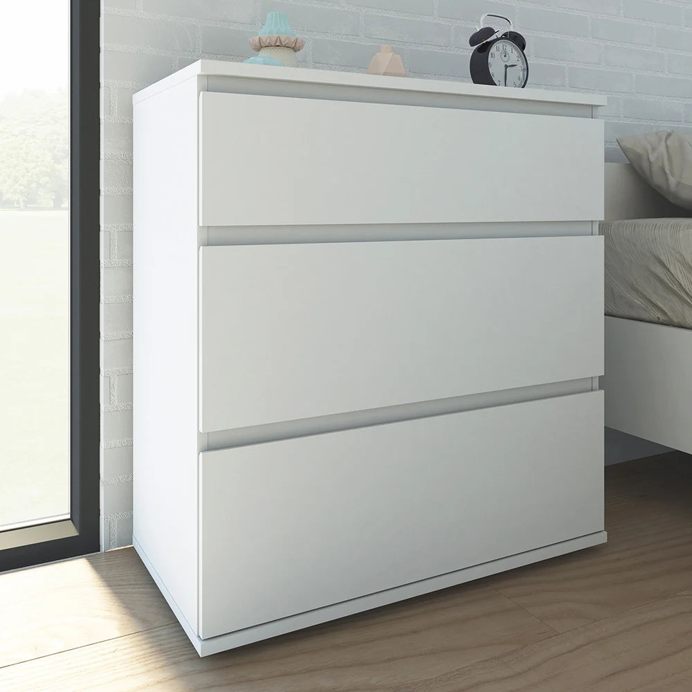 Nova 3 Drawer Chest in White