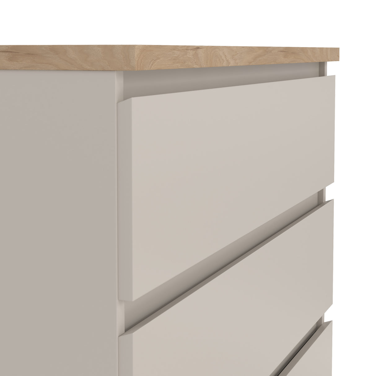 Naia Chest of 5 Drawers in Cashmere Jackson Hickory