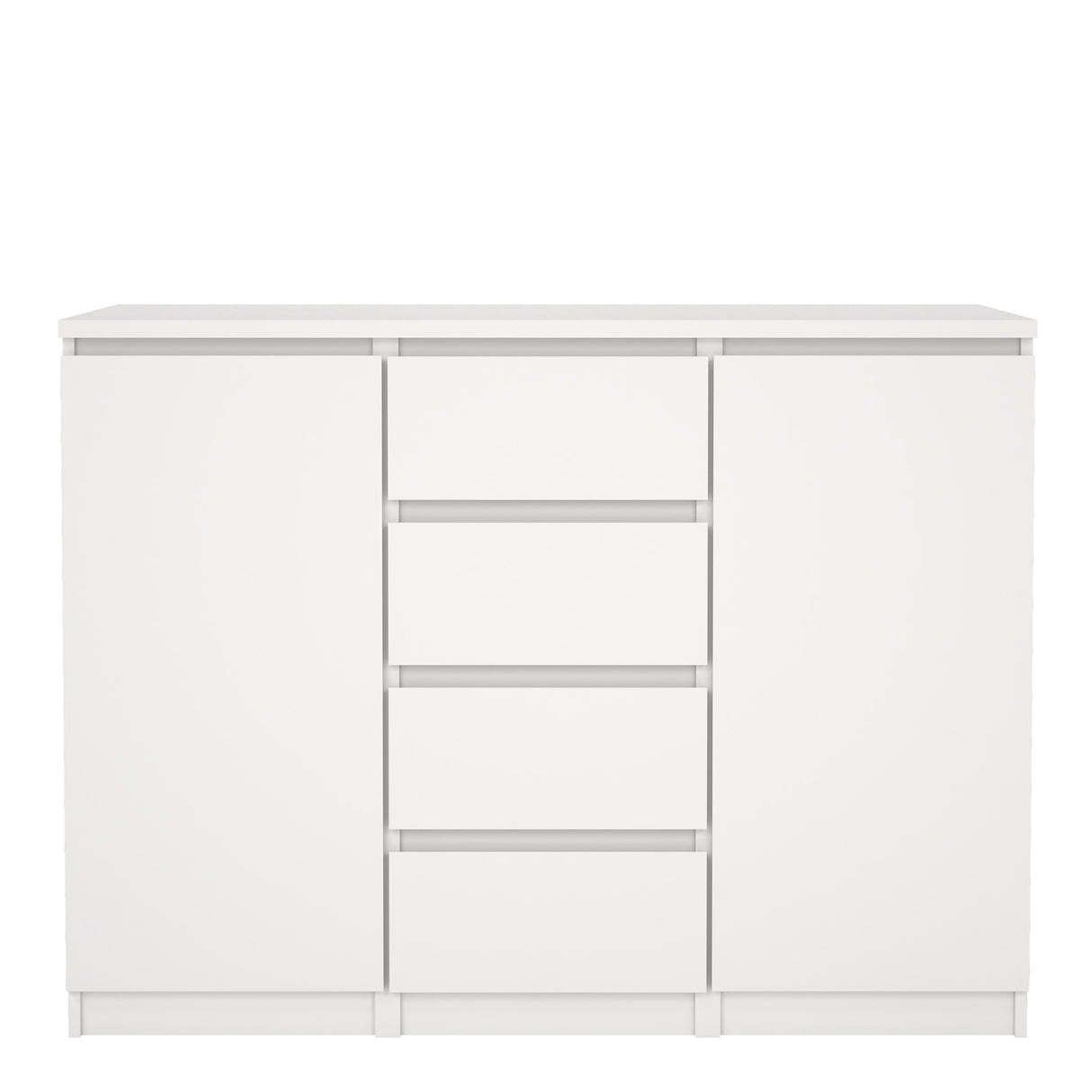 Naia Sideboard 4 Drawers 2 Doors in White