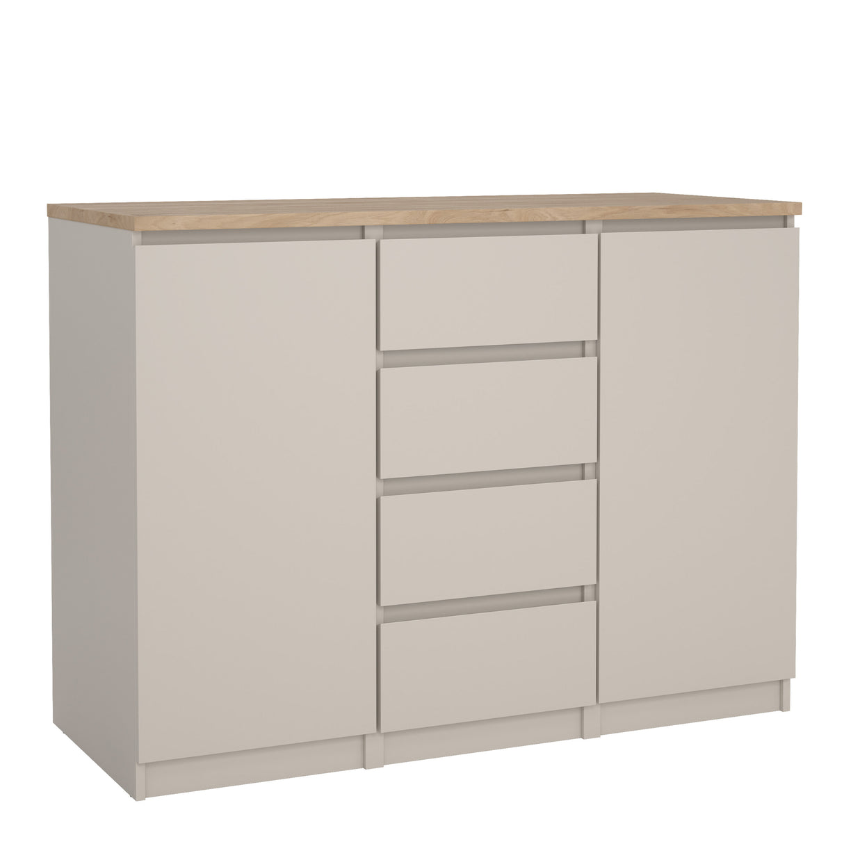 Naia Sideboard 4 Drawers 2 Doors in Cashmere Jackson Hickory