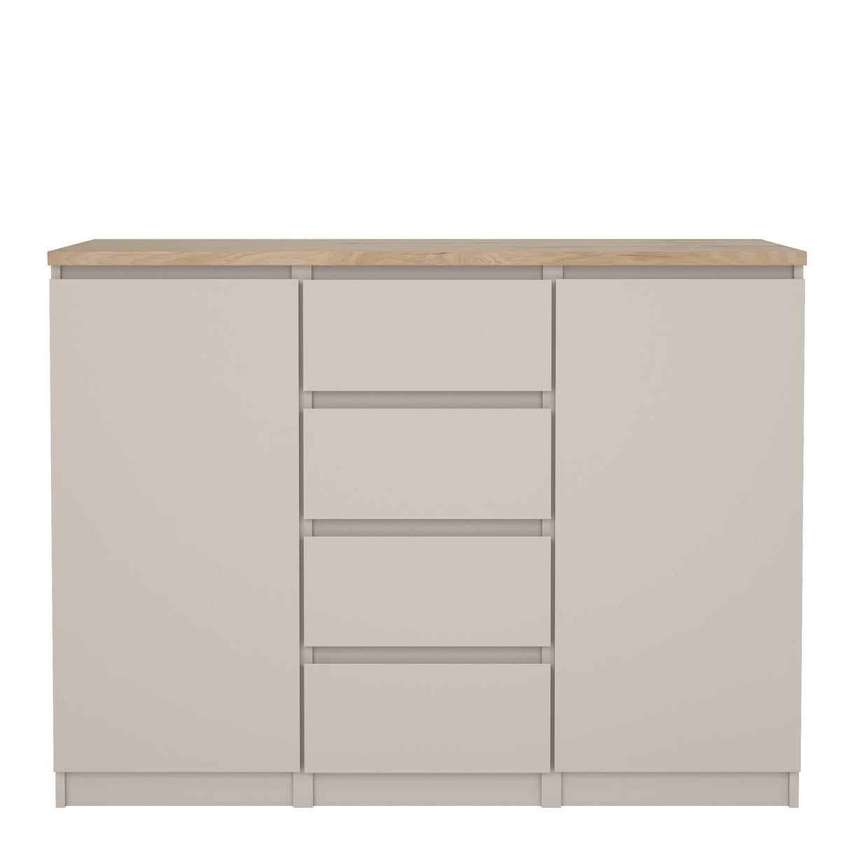 Naia Sideboard 4 Drawers 2 Doors in Cashmere Jackson Hickory