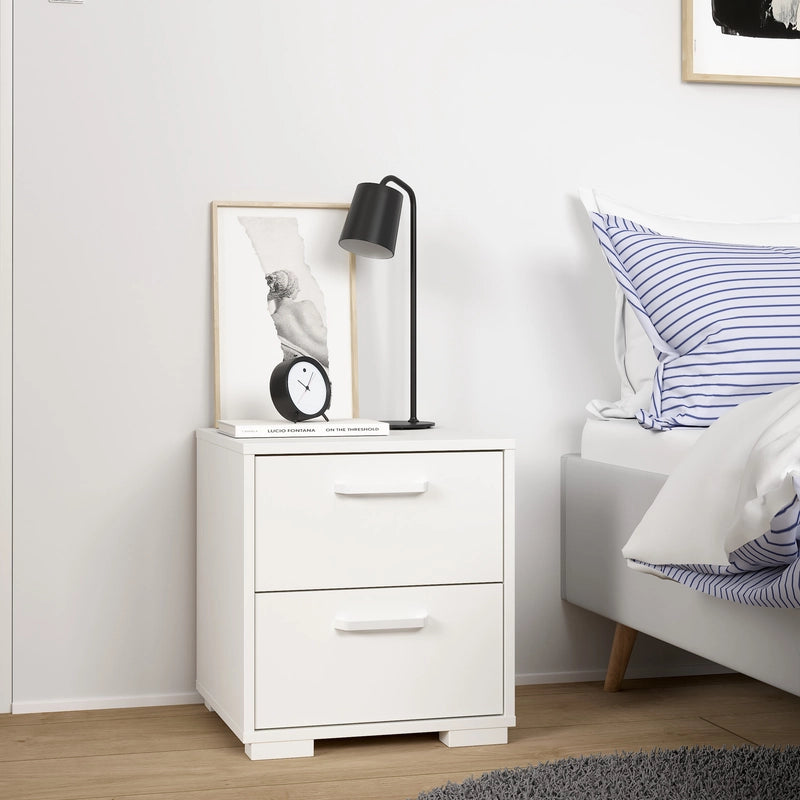 Sofia Nightstand 2 Drawers White
