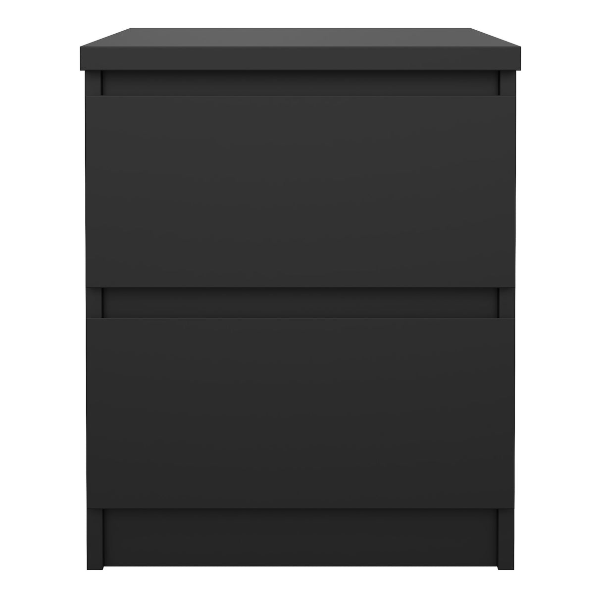 Naia Bedside 2 Drawers in Matt Black