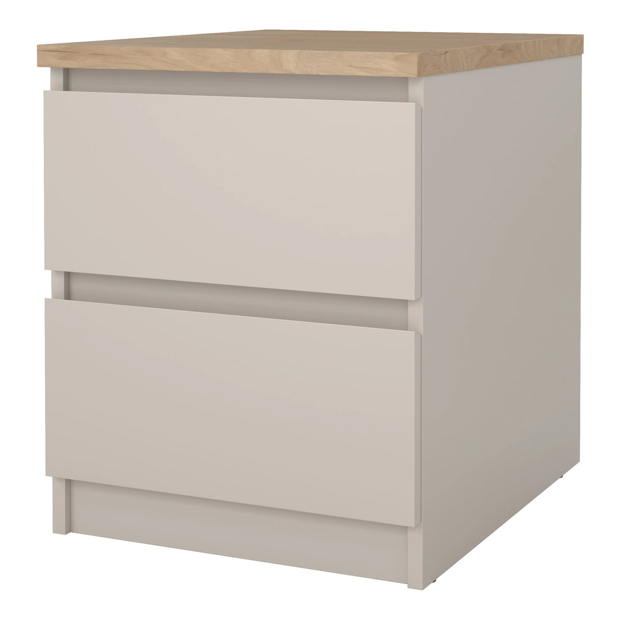Naia Bedside 2 Drawers in Cashmere Jackson Hickory