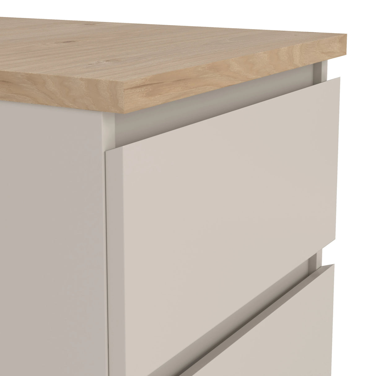 Naia Bedside 2 Drawers in Cashmere Jackson Hickory