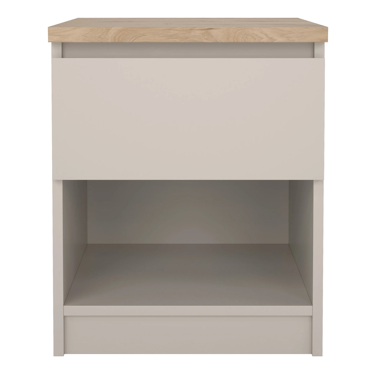Naia Bedside 1 Drawer 1 Shelf in Cashmere Jackson Hickory