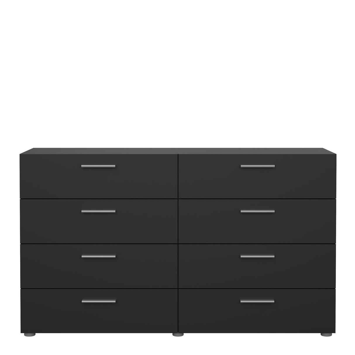 Pepe Wide Chest of 8 Drawers in Black
