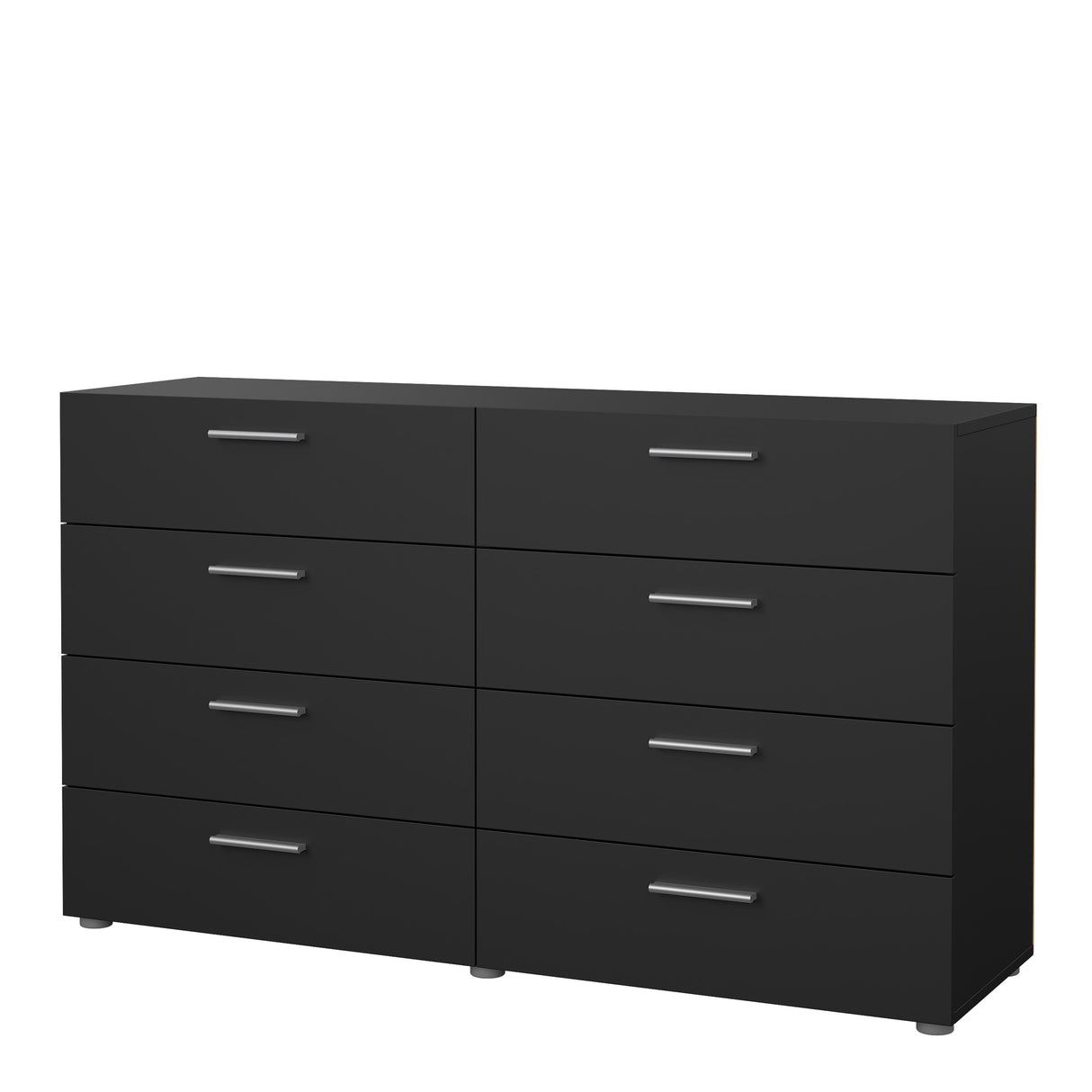Pepe Wide Chest of 8 Drawers in Black