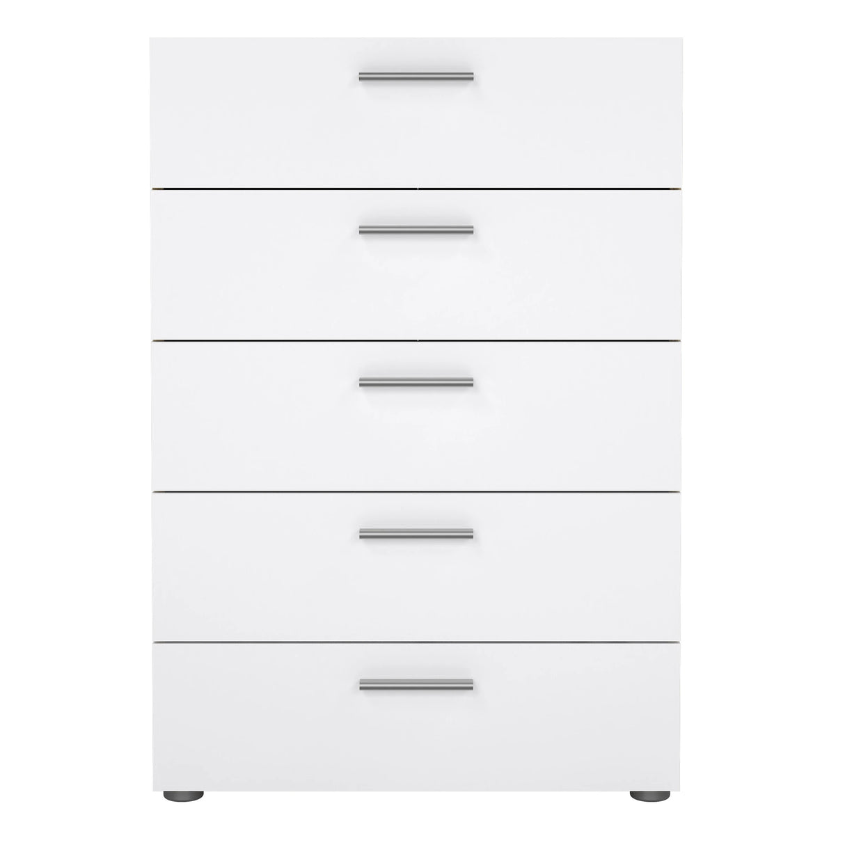 Pepe Chest of 5 Drawers in Oak with White Gloss