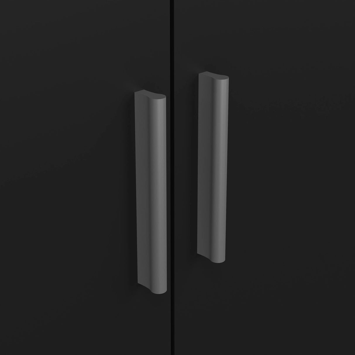 Pepe Wardrobe with 3 Doors in Black