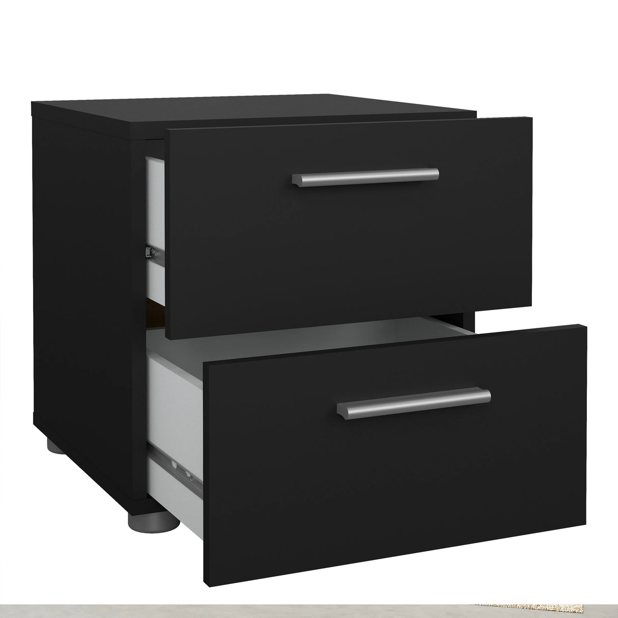 Pepe Package - Bedside 2 Drawers + Chest of 4 Drawers + Wardrobe with 2 Doors in Black