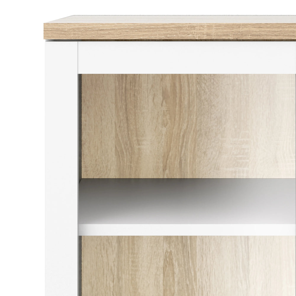Roomers Display Cabinet Glazed 2 Doors in Oak