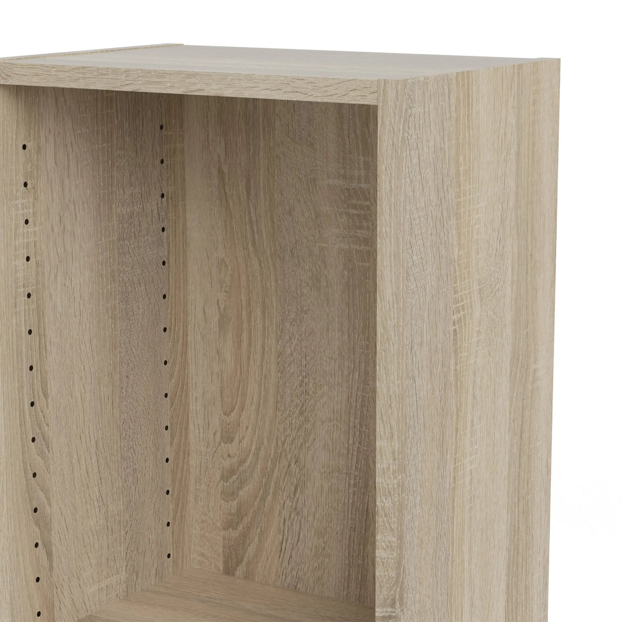 Basic Tall Narrow 4 Shelf Bookcase in Oak