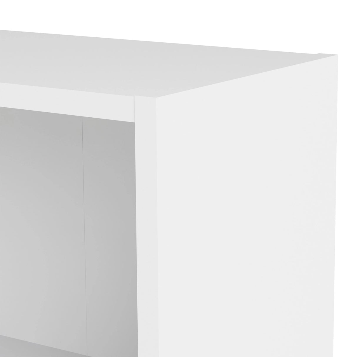 Basic Tall Wide Bookcase 4 Shelves in White
