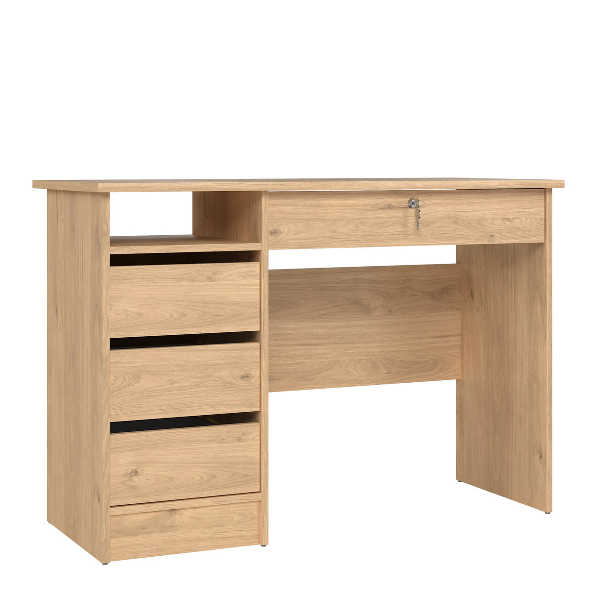 Function Plus 4 Drawer Desk in Oak