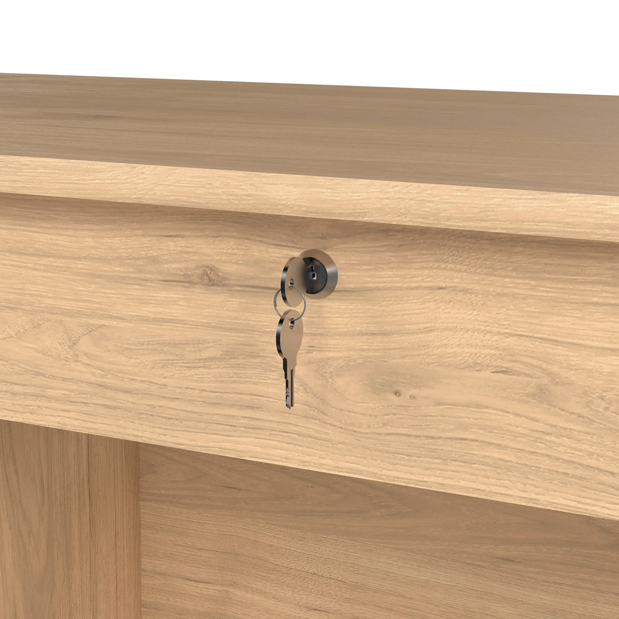 Function Plus 4 Drawer Desk in Oak