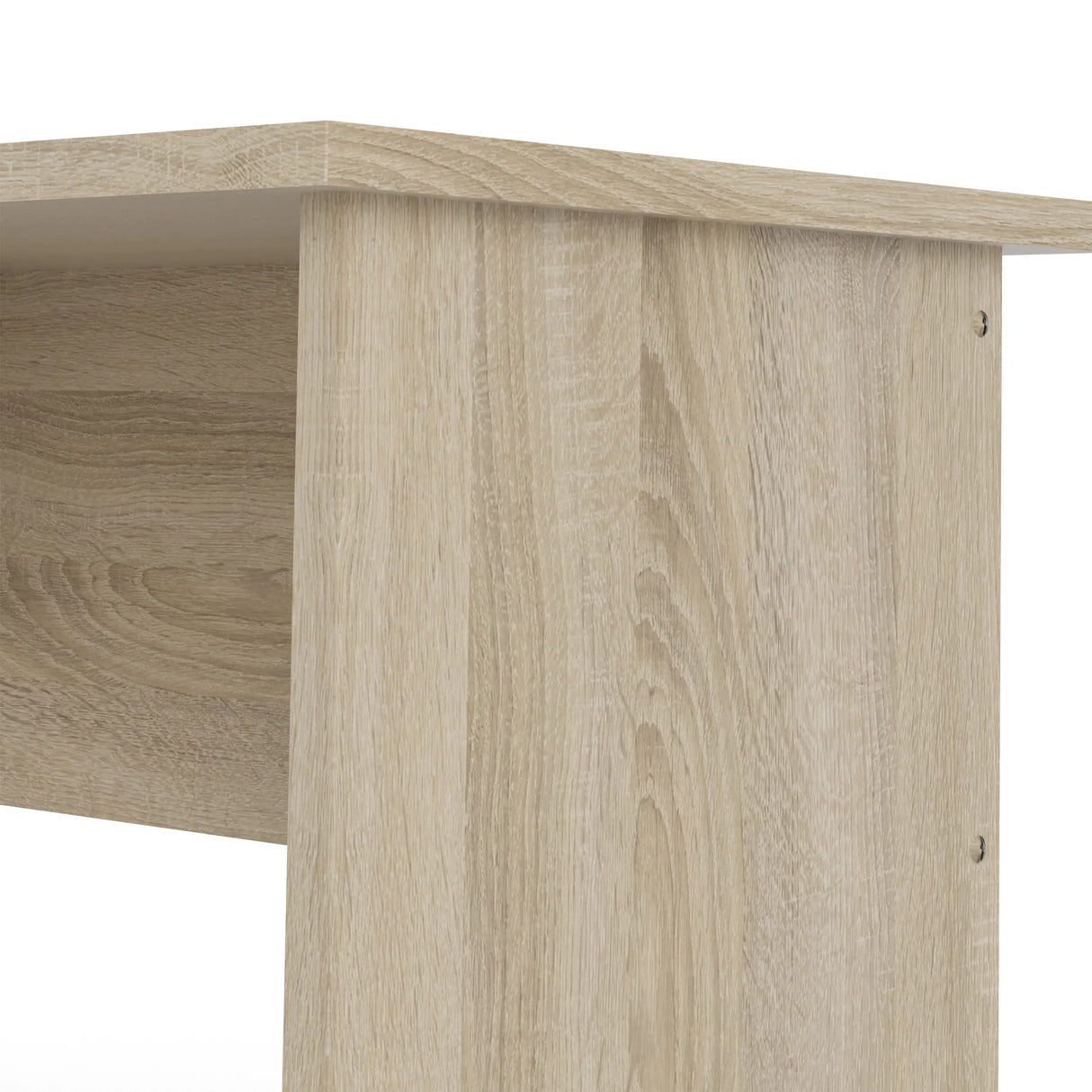 Function Plus Desk Oak 4 Drawers