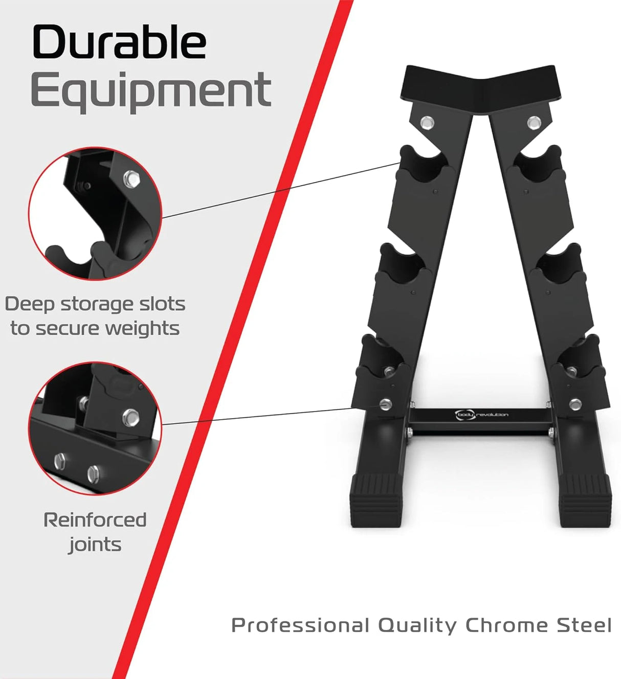 3 Tier Hex Dumbbell Weight Rack