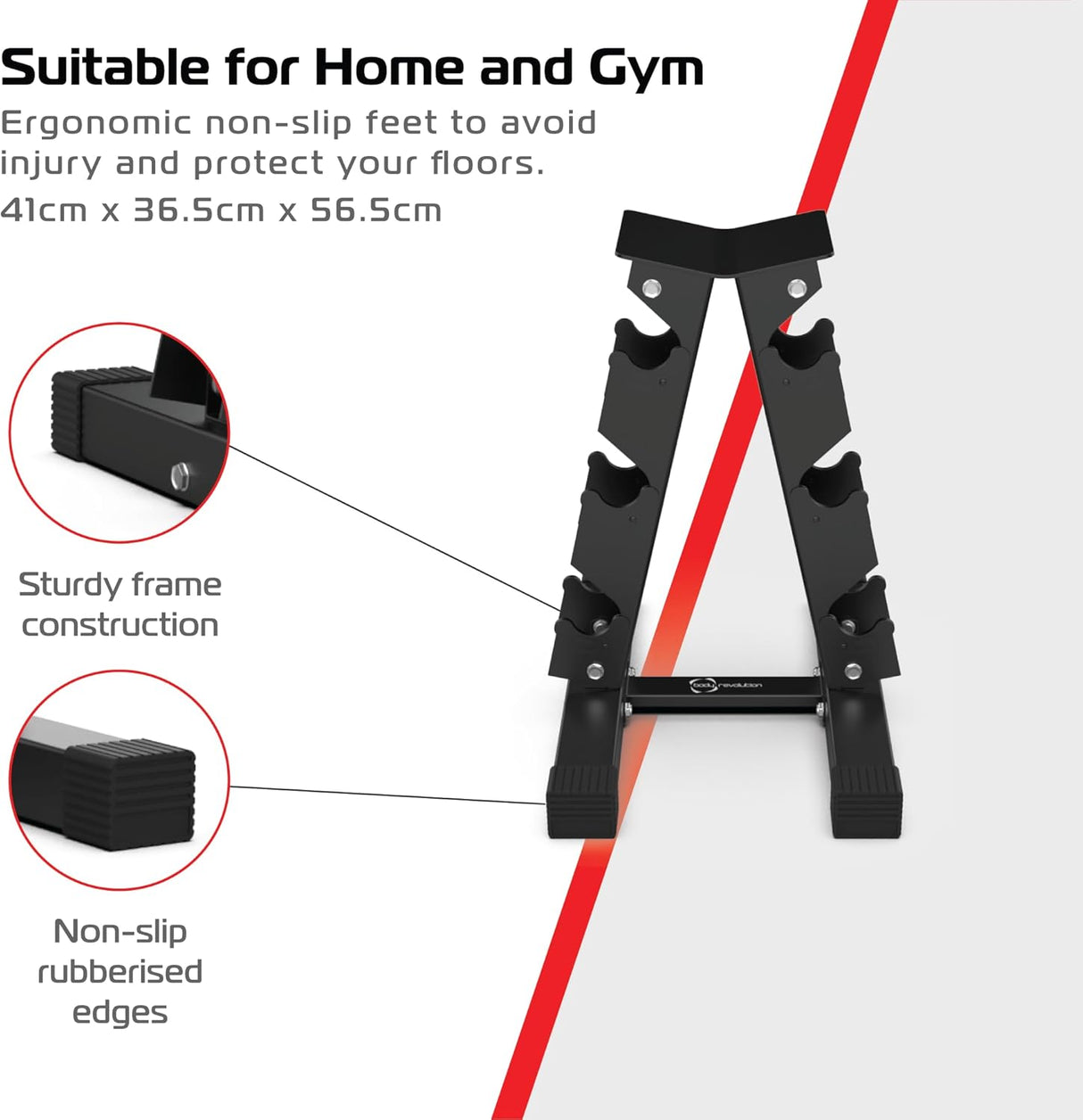 3 Tier Hex Dumbbell Weight Rack