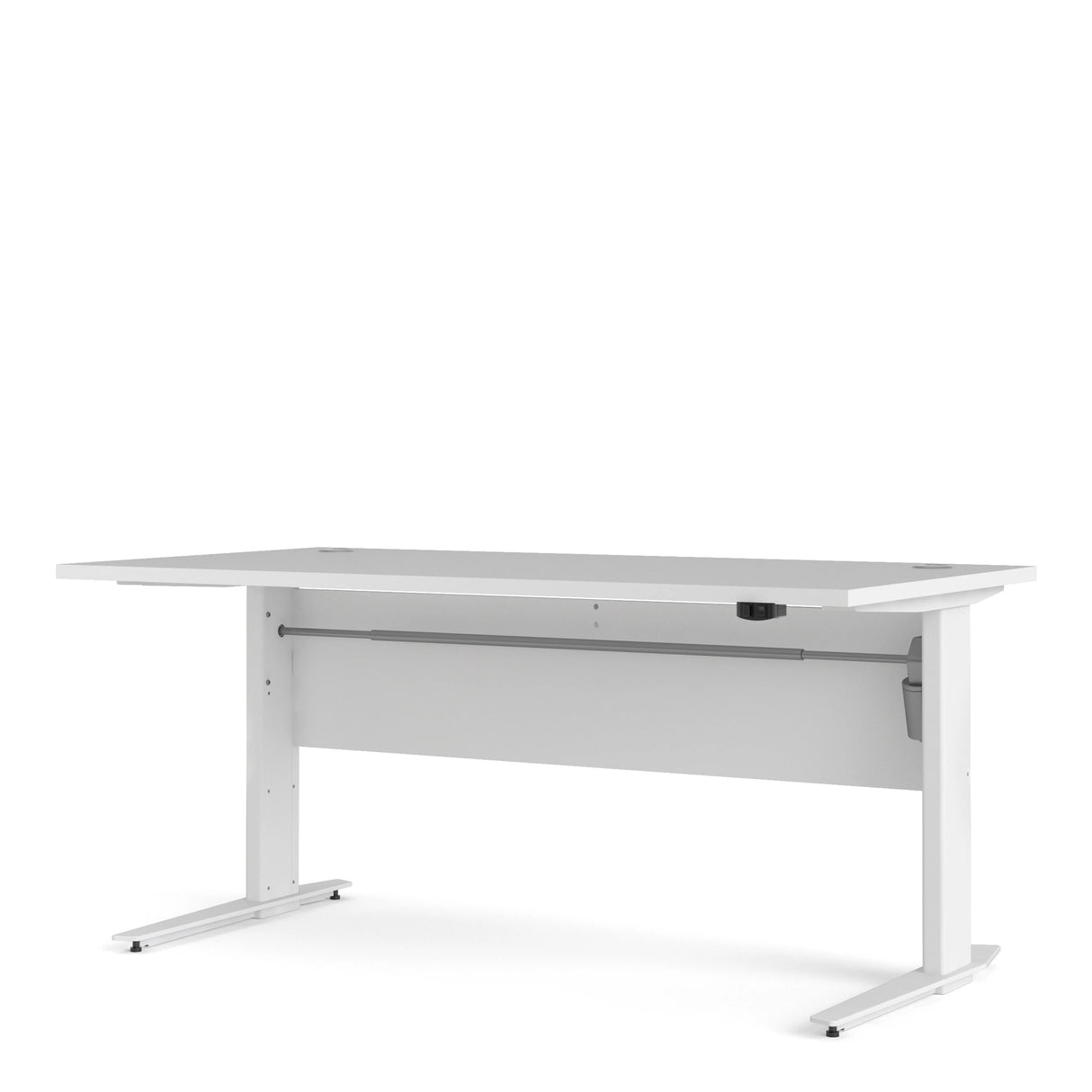 Prima Desk 150cm in White with Height Adjustable Electric Legs (White)