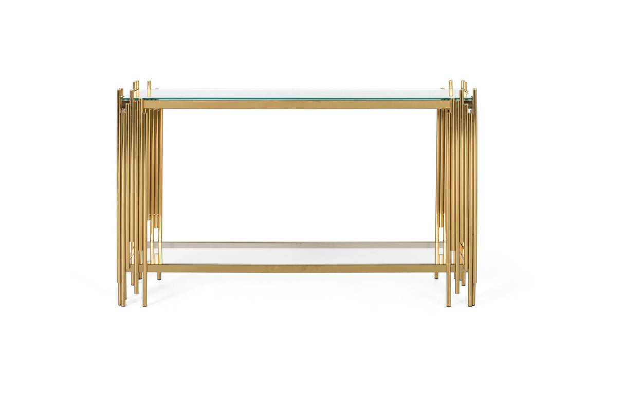 Giner and Colomer - Stainless Steel & Glass Console