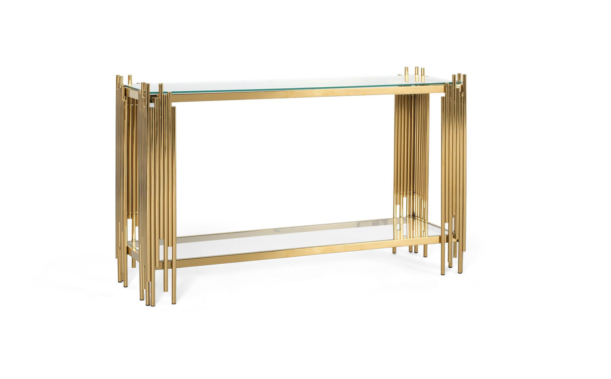 Giner and Colomer - Stainless Steel & Glass Console
