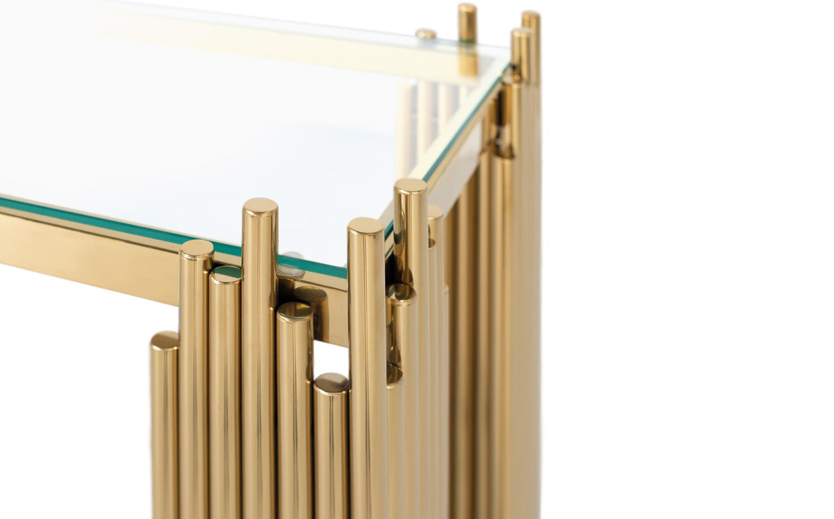 Giner and Colomer - Stainless Steel & Glass Console