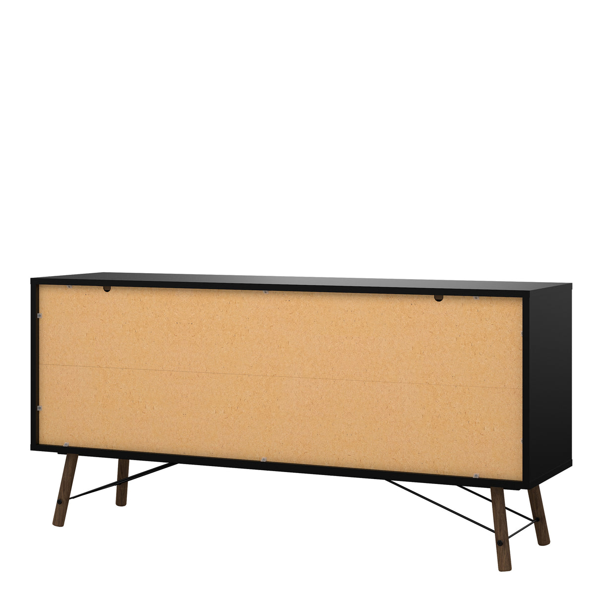 Ry Sideboard 2 doors + 2 drawers in Matt Black Walnut