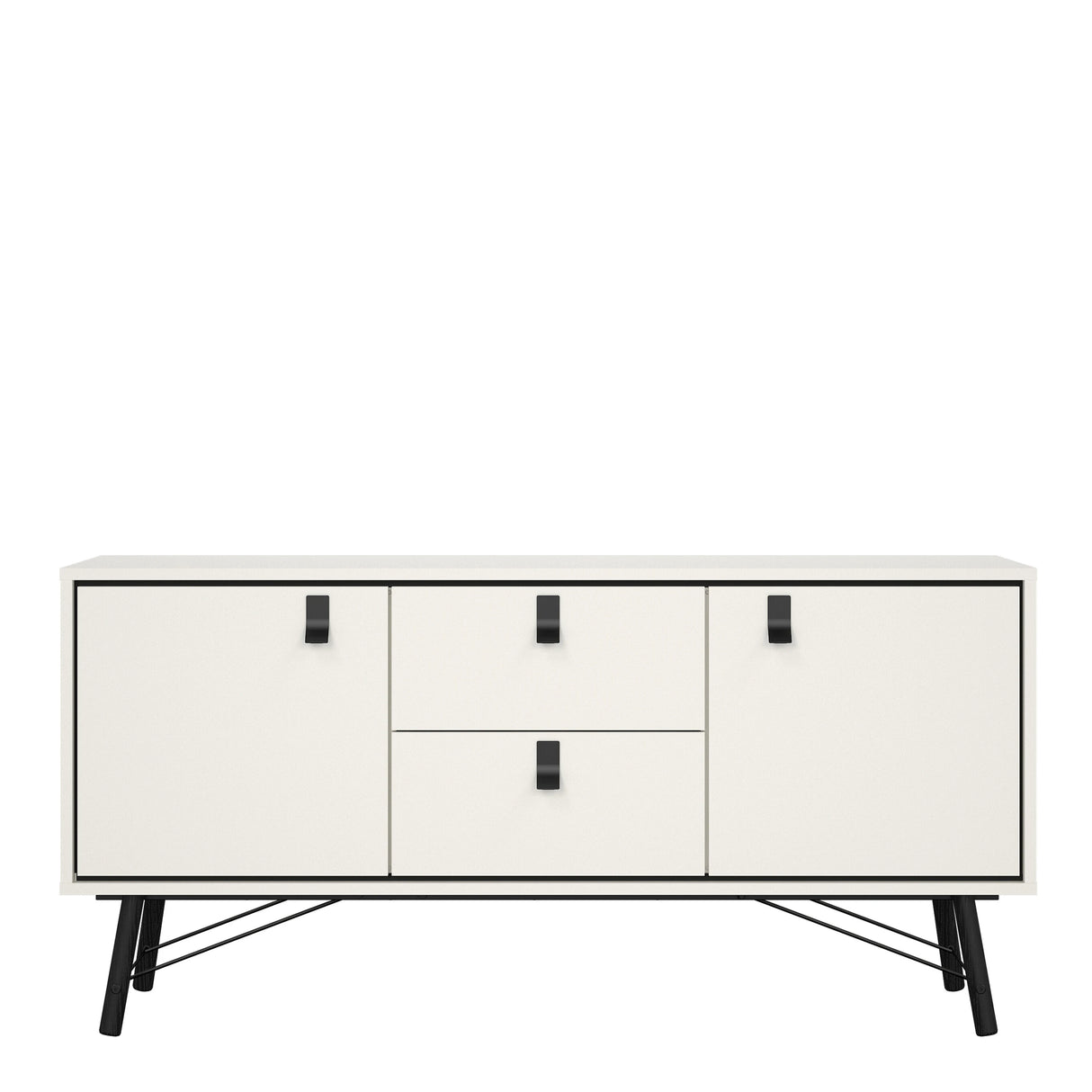 Ry Sideboard 2 Doors 2 Drawers in Matt White