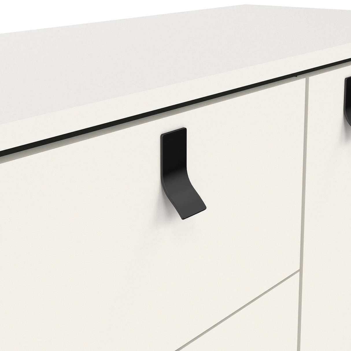 Ry Sideboard 2 Doors 2 Drawers in Matt White