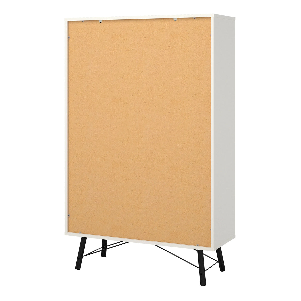 Ry China Cabinet with Glass Door and Drawer in Matt White