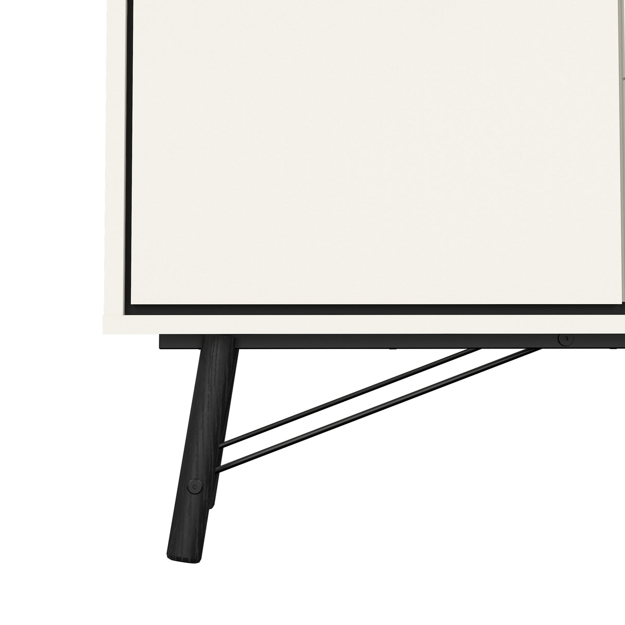 Ry Sideboard with 1 door + 2 drawers in Matt Matt White