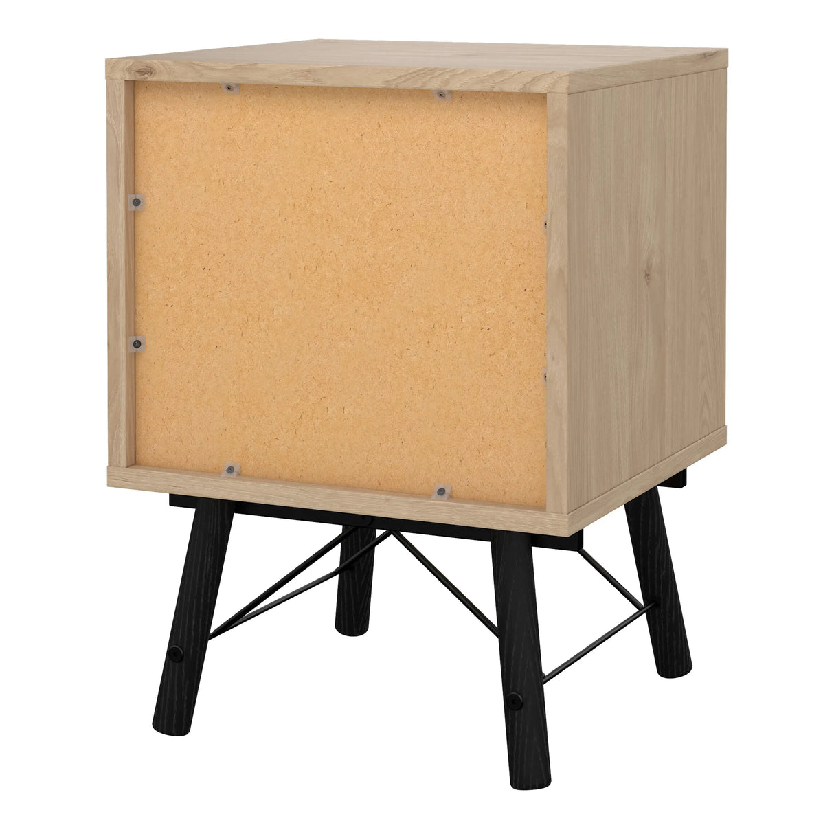 Ry Bedside Cabinet with 2 Drawers in Oak