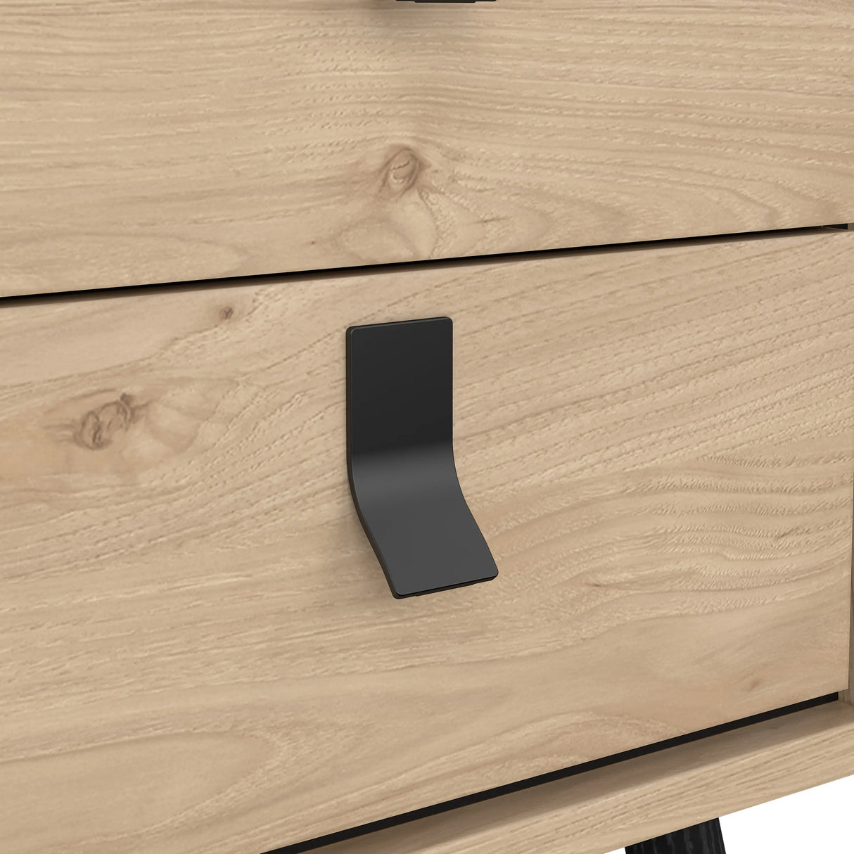 Ry Bedside Cabinet with 2 Drawers in Oak