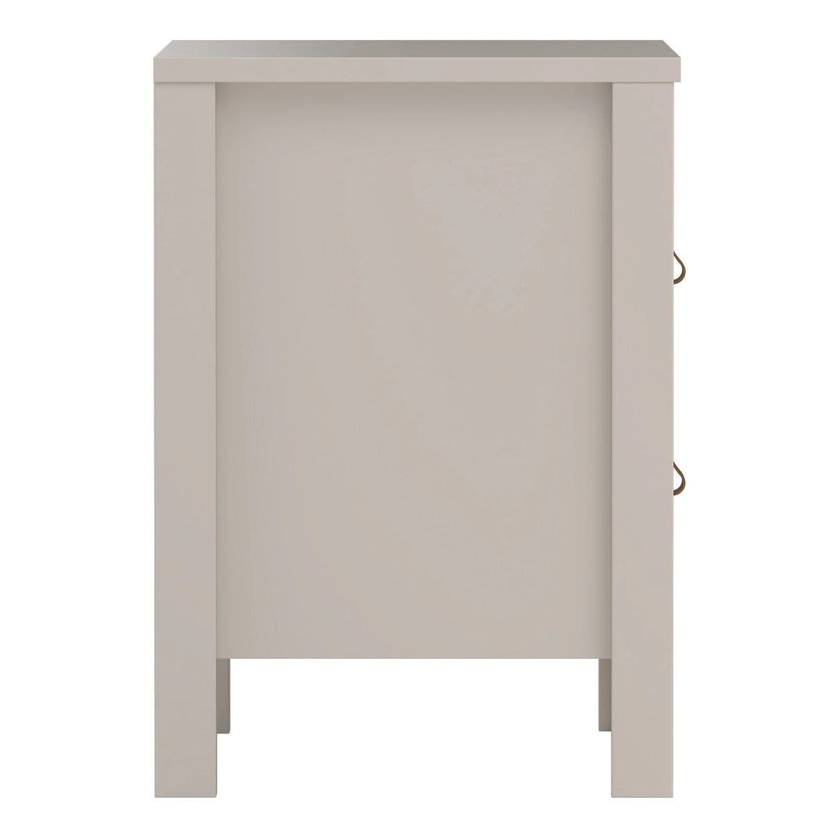 Barcelona Bedside Table 2 Drawers in Cashmere
