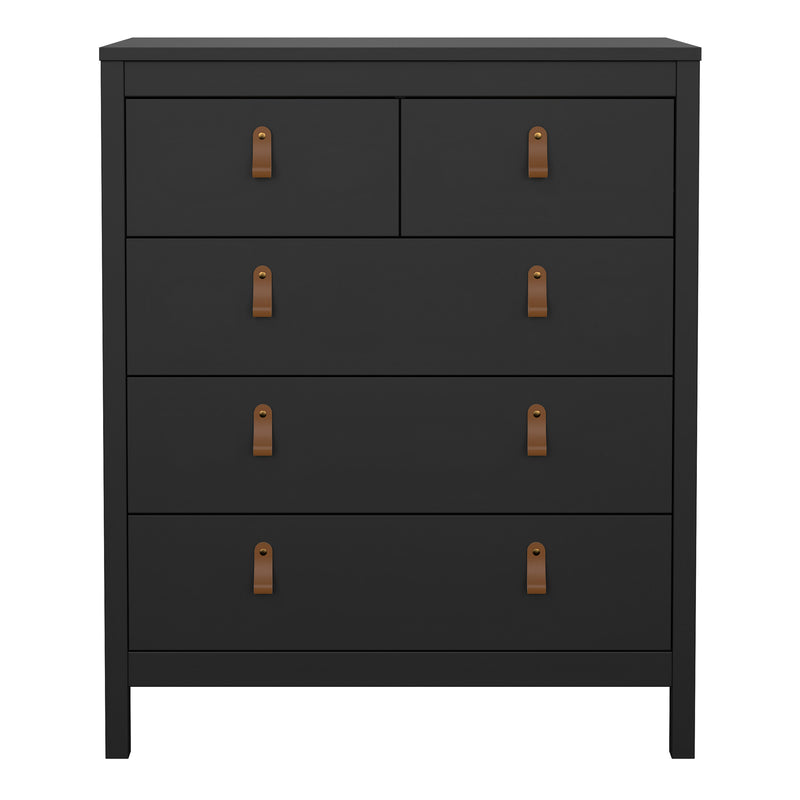 Barcelona Chest 3+2 Drawers in Matt Black
