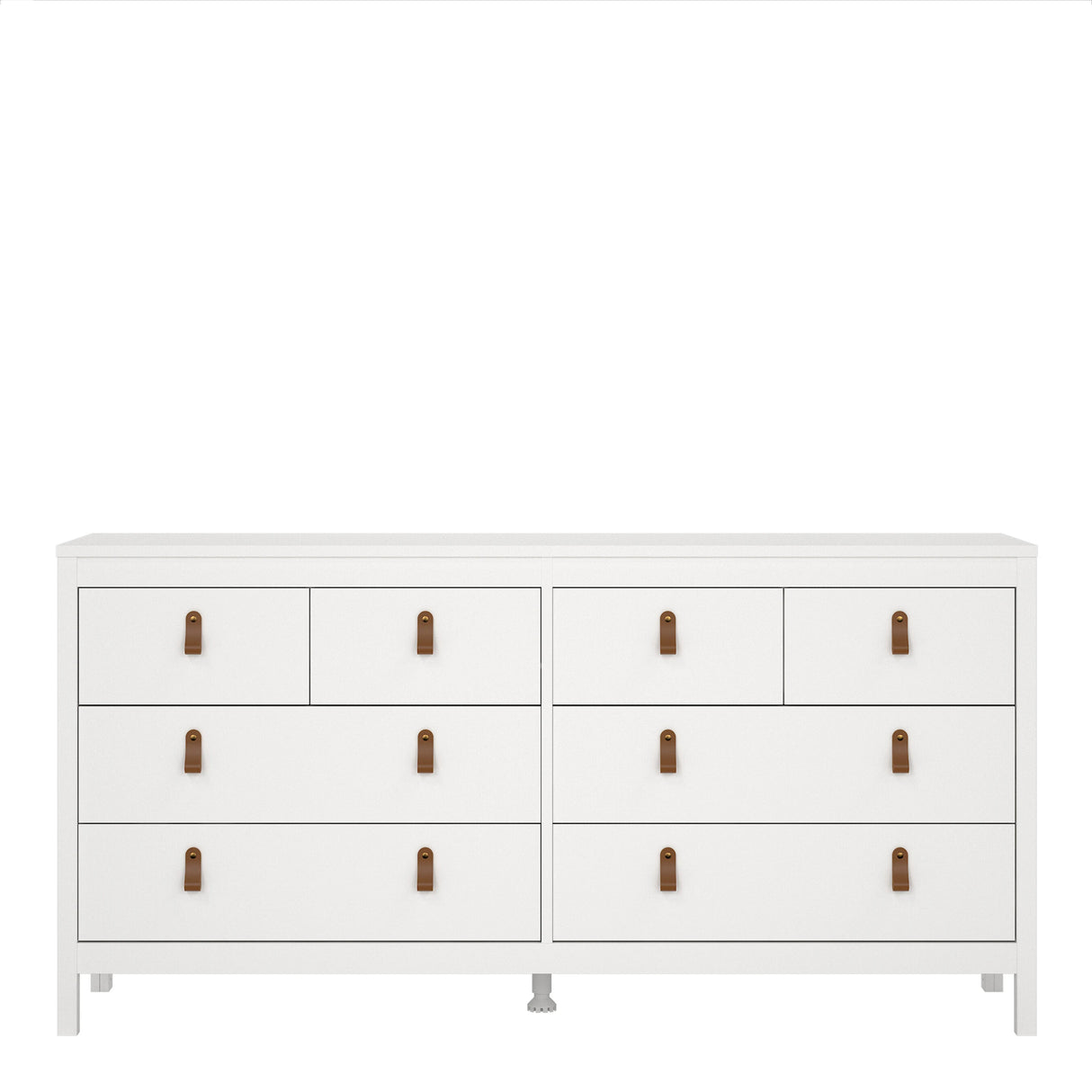 Barcelona Double Dresser 4+4 Drawers in White