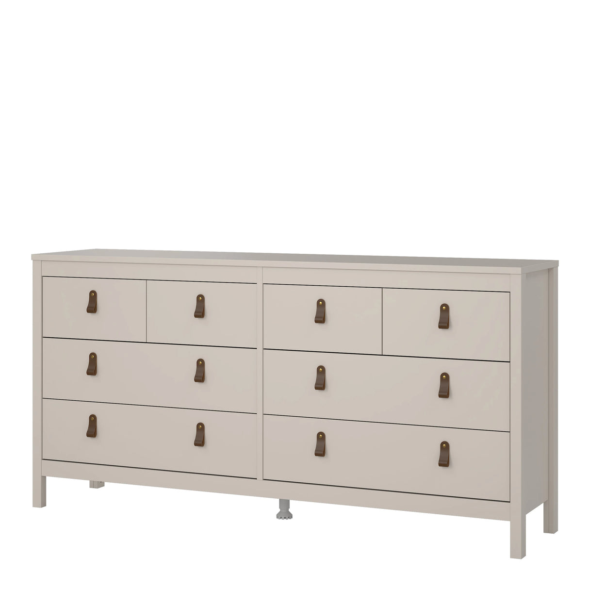 Barcelona Double Dresser 4+4 Drawers in Cashmere