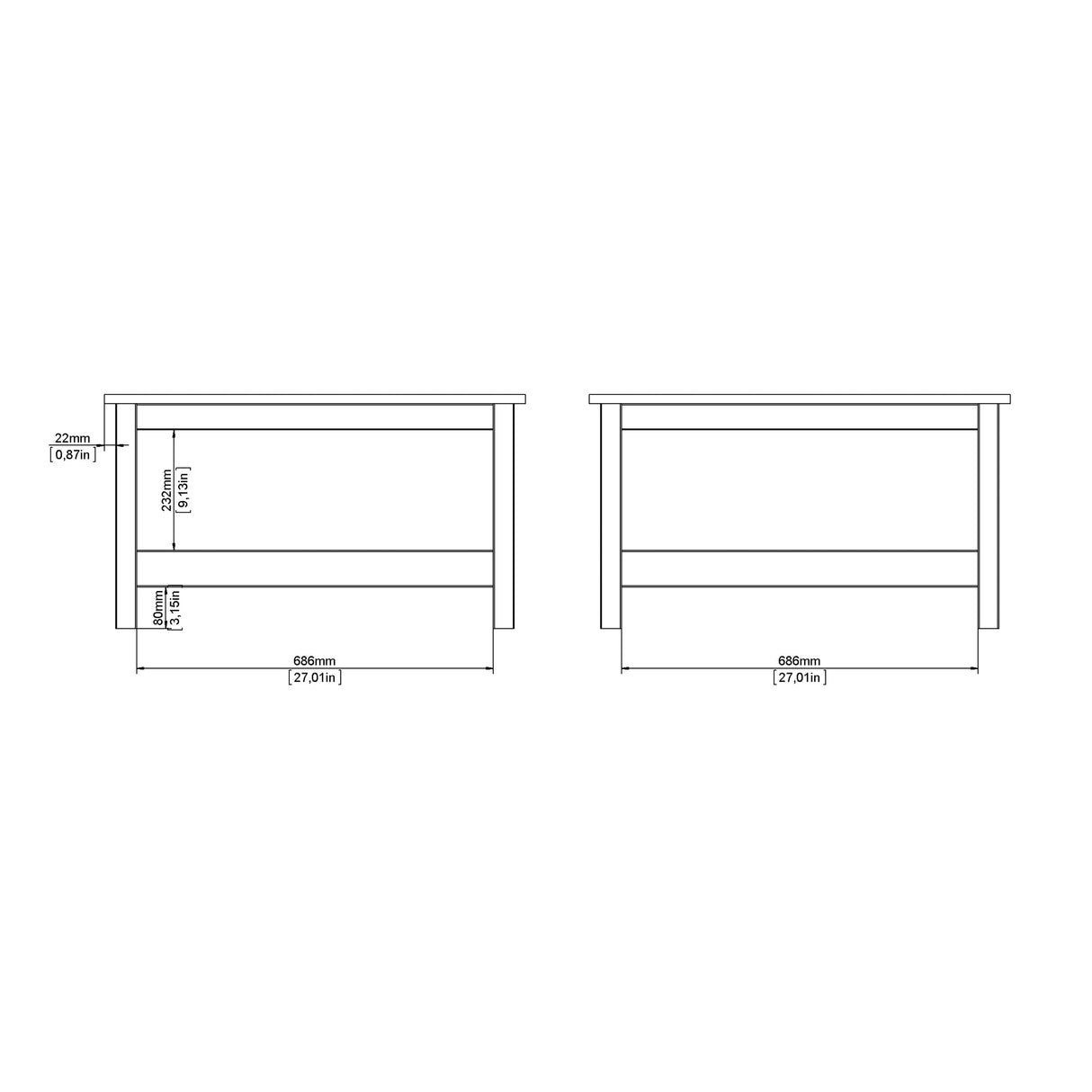 Barcelona Coffee table in Jackson Hickory Oak