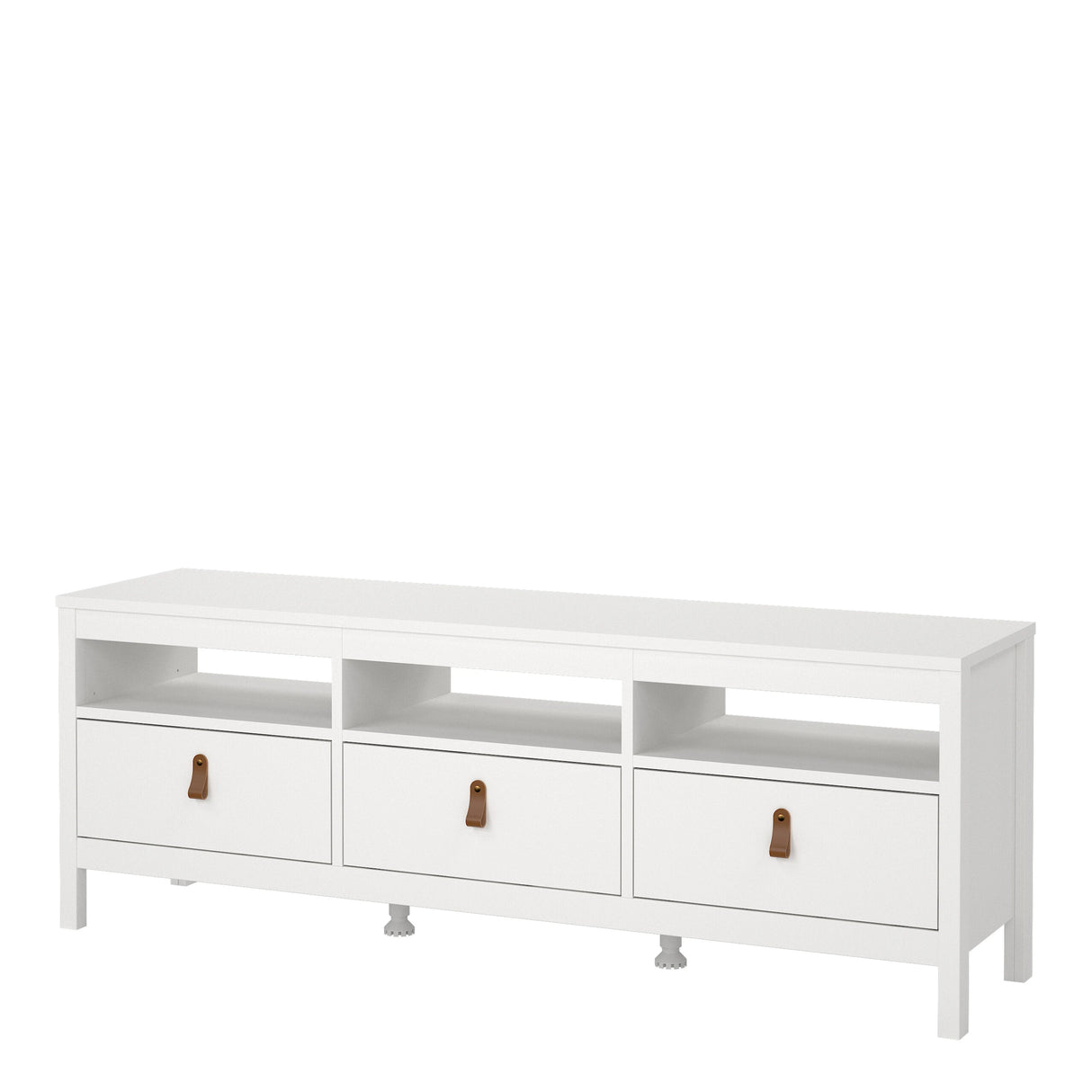 Barcelona TV Unit 3 Drawers in White