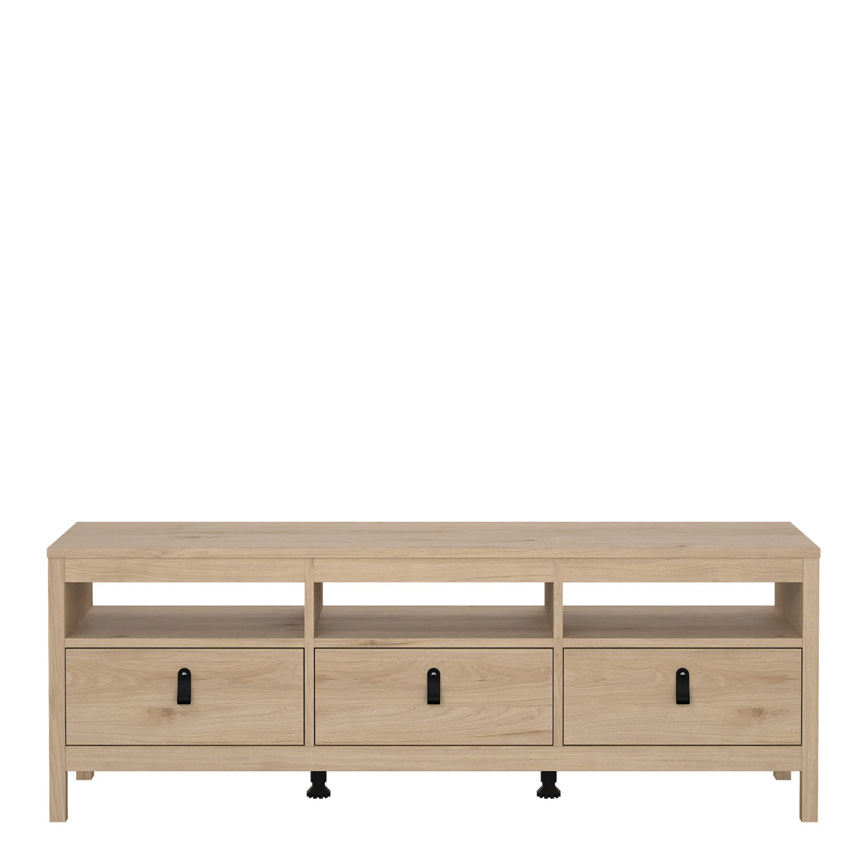 Barcelona TV Unit 3 Drawers in Jackson Hickory Oak