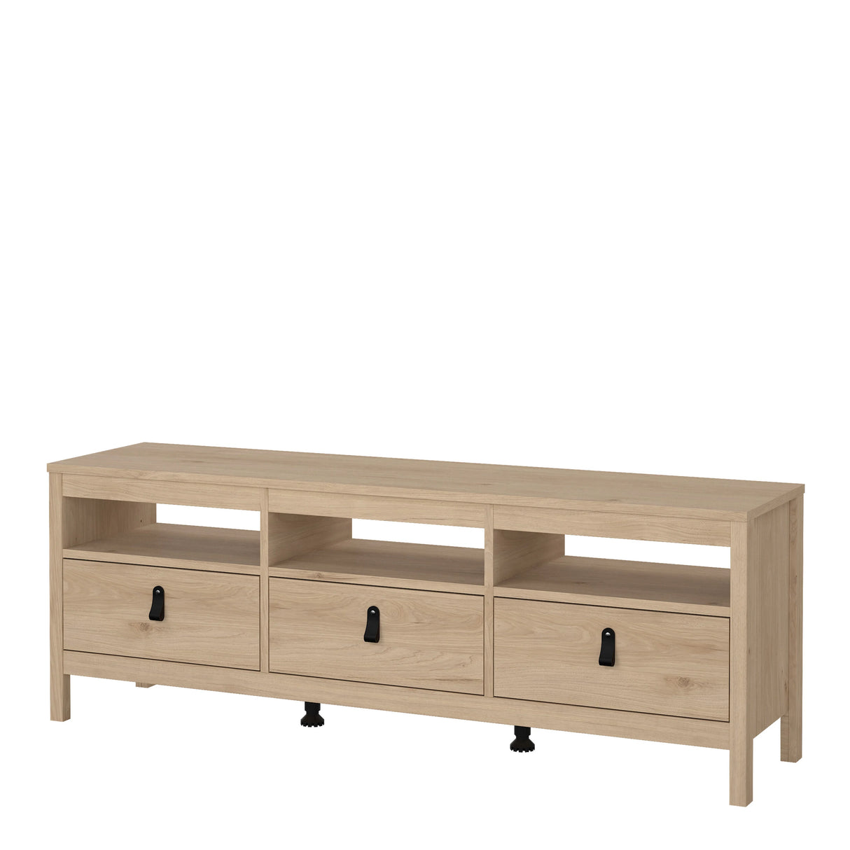 Barcelona TV Unit 3 Drawers in Jackson Hickory Oak