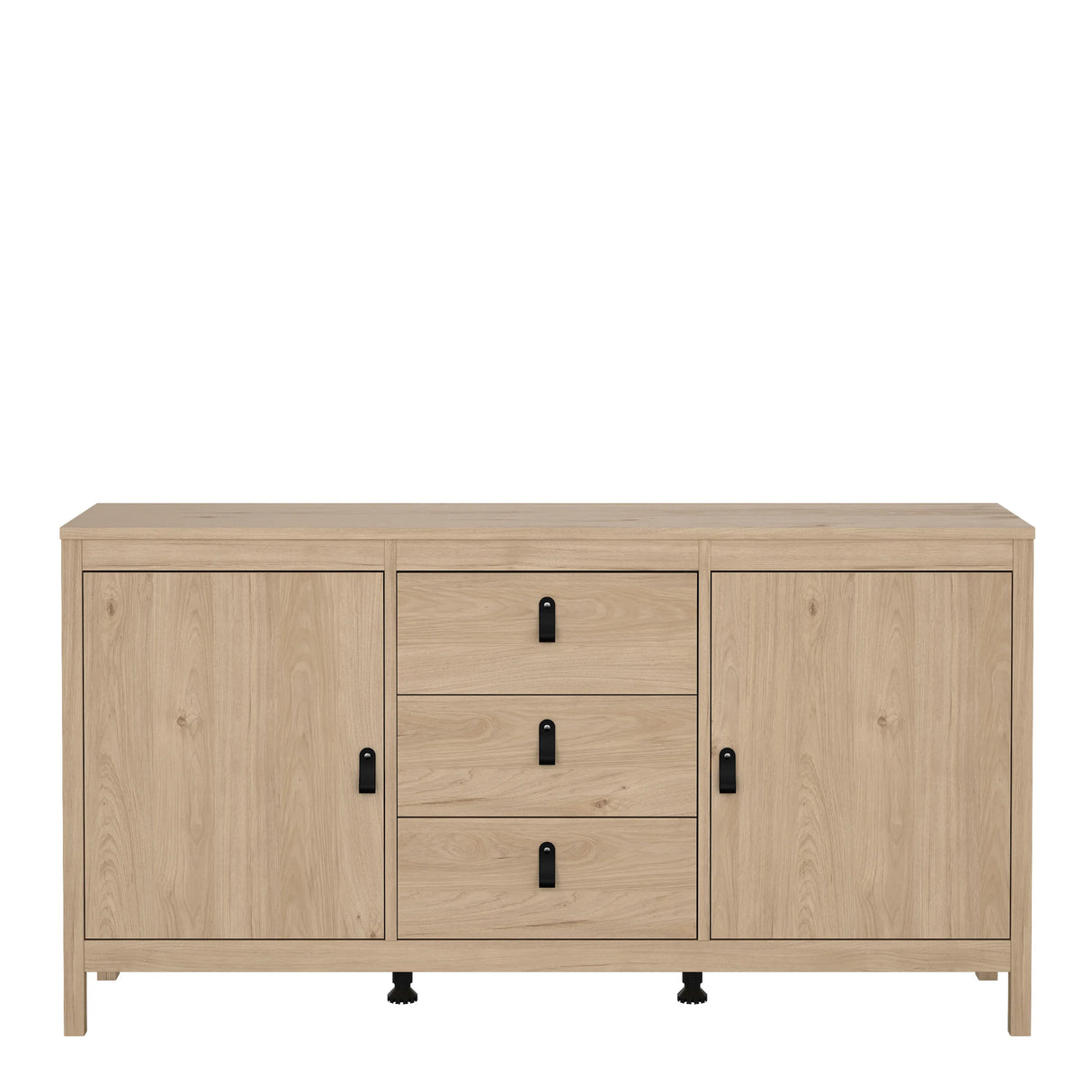 Barcelona Sideboard 2 Doors 3 Drawers in Jackson Hickory Oak
