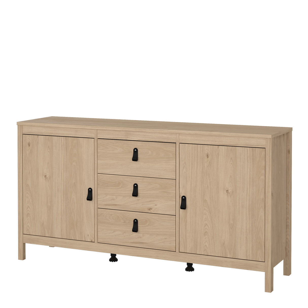 Barcelona Sideboard 2 Doors 3 Drawers in Jackson Hickory Oak