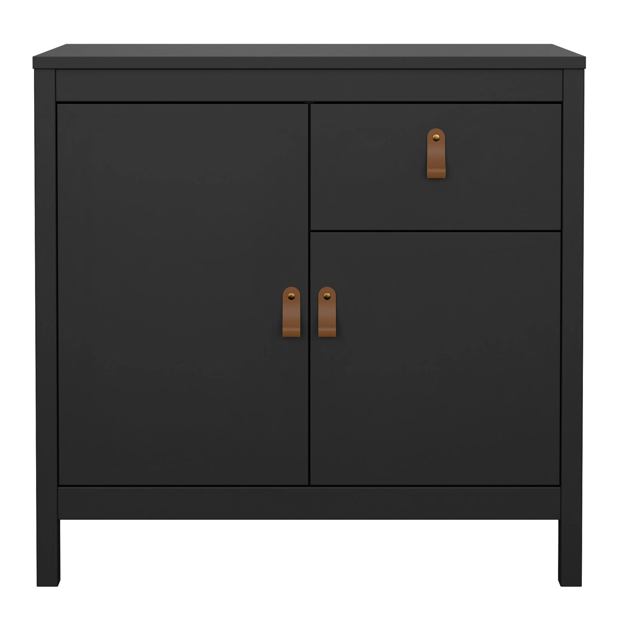 Barcelona Sideboard 2 Doors 1 Drawer in Matt Black