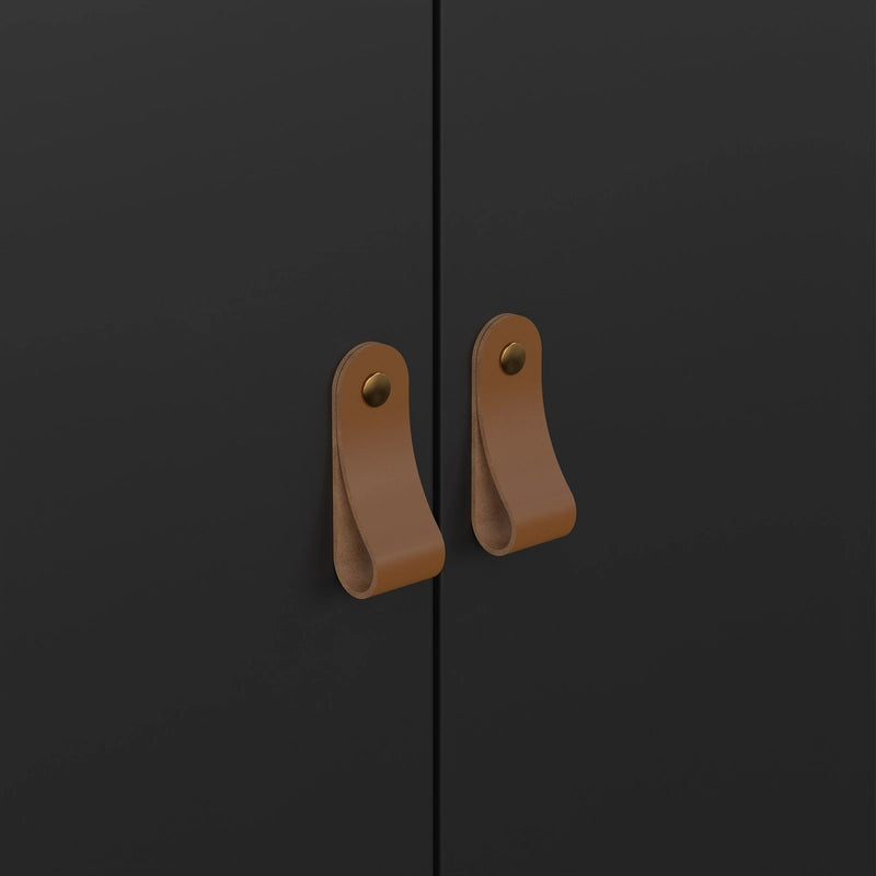 Barcelona Wardrobe with 2 Doors in Matt Black