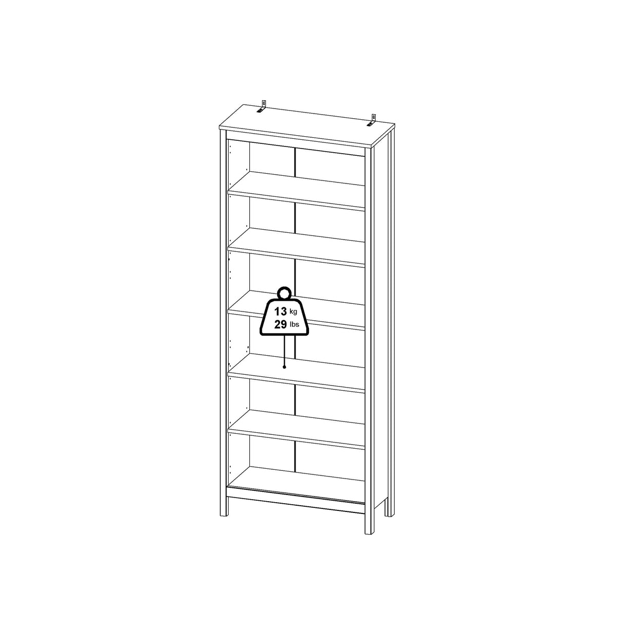 Barcelona Bookcase Black