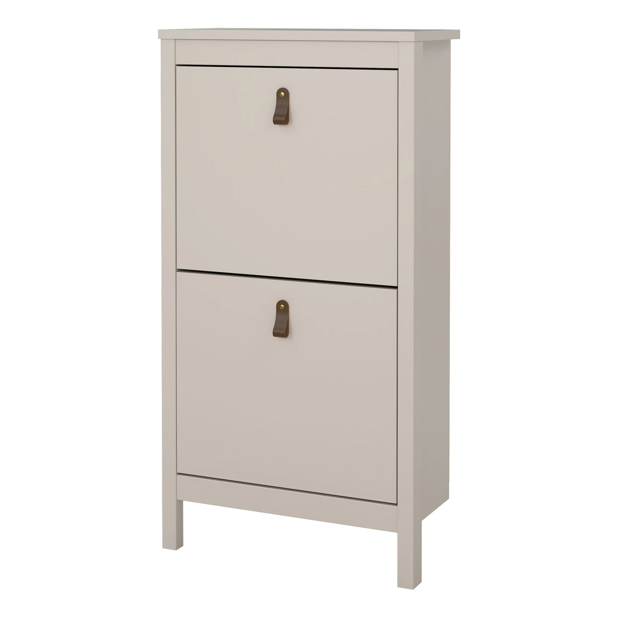 Barcelona Shoe Cabinet 2 Flip Down Doors in Cashmere