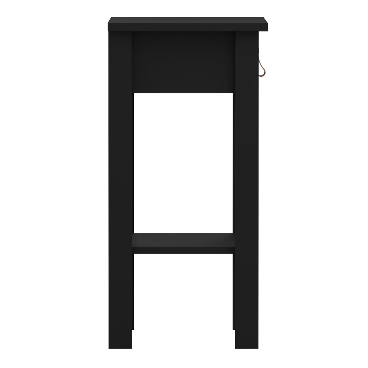 Barcelona Bedside Table with 1 Drawer, in Matt Black