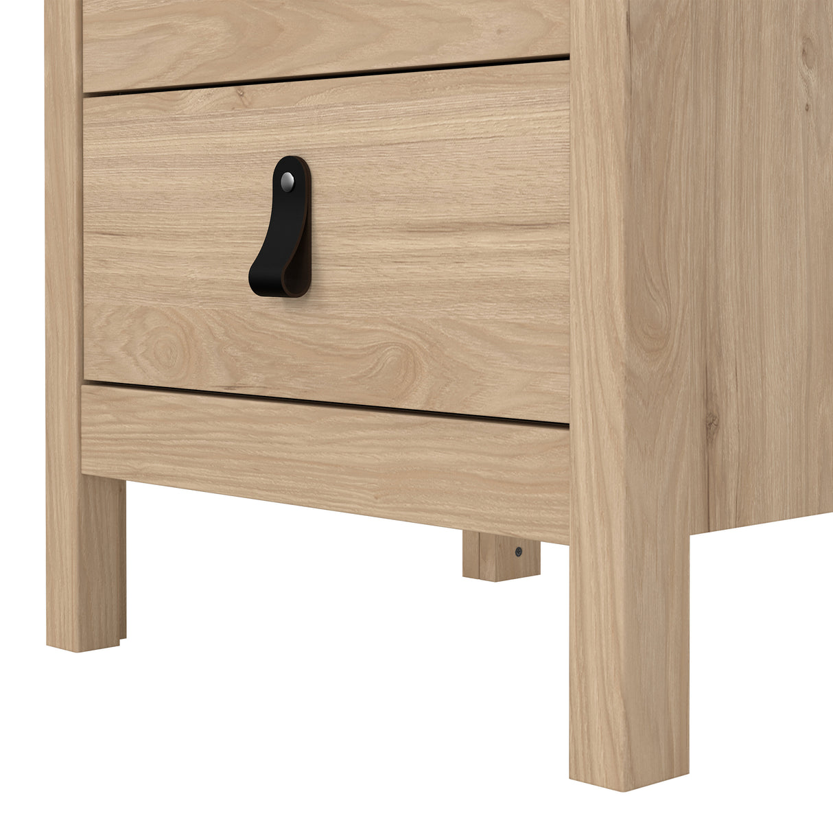 Barcelona Bedside Table 3 drawers in Jackson Hickory Oak